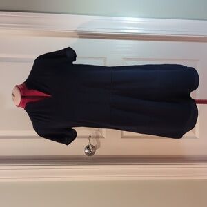 NWOT Monteau Women's Navy Shirt Dress, sz L